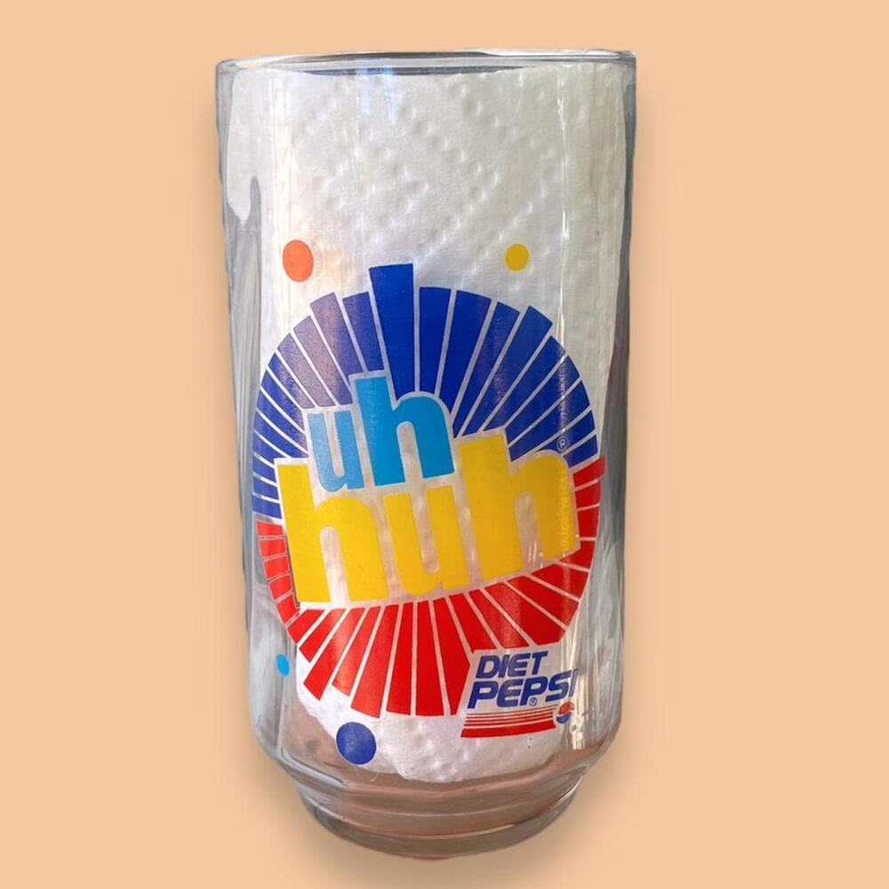 Vintage diet pepsi glass uh